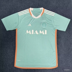 (S-4XL) 2024-25 Inter Miami CF 2nd Away Light Green Thailand Soccer Jersey AAA-6008