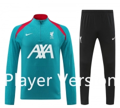 Player version 2024-2025 Liverpool Green Thailand Soccer Tracksuit-4627