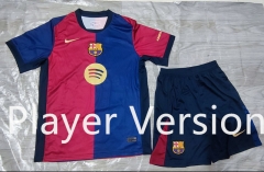 Player Version 2024-2025 Barcelona Home Red&Blue Soccer Uniform-718