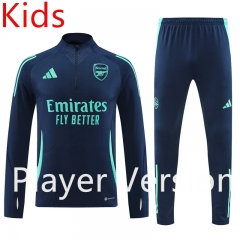Player version 2024-25  Arsenal Blue Kids/Youth Soccer Tracksuit-4627