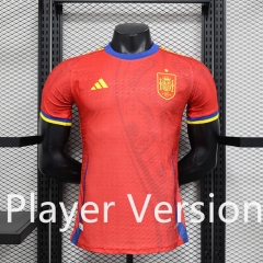 Player Version 2024-25 Special Version Spain Red Thailand Soccer Jersey AAA-888