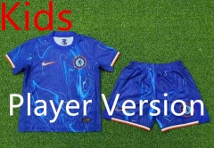 Player version 2024-25 Chelsea Home Blue Kid/Youth Soccer Uniform-9926