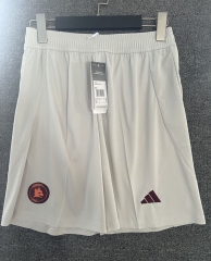 2024-2025 Roma Away White Thailand Soccer Shorts-718
