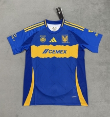 (S-4XL) 2024-2025 Tigres UANL Away Blue Thailand Soccer Jersey AAA-4506