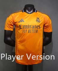 (S-3XL) Player Version 24-25  Real Madrid Away Orange Thailand Soccer Jersey AAA-518
