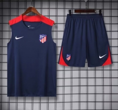 2024-2025 Atletico Madrid Royal Blue Thailand Soccer Vest Uniform-418