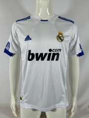 Retro Version 10-11 Real Madrid Home White Thailand Soccer Jersey AAA-503