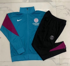 2024-2025 Paris SG Lake Blue Thailand Soccer Jacket Unifrom-815