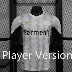 Player Version 2024-2025 Bayer 04 Leverkusen Away White Thailand Soccer Jersey AAA-888