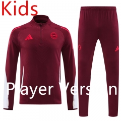 Player version 2024-2025 Bayern München Red Kids/Youth Soccer Tracksuit-4627