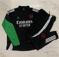 2024-2025 Arsenal  Black Thailand Soccer Tracksuit-815