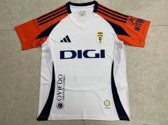 2024-25 Real Oviedo Away White  Thailand Soccer Jersey AAA