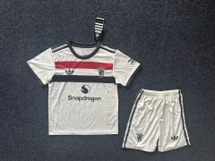 2024-2025 Manchester United 2nd Away White Kids/Youth Soccer Uniform-GB