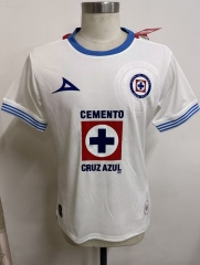 2024-25 Cruz Azul Away White  Thailand Female Soccer Jersey-912