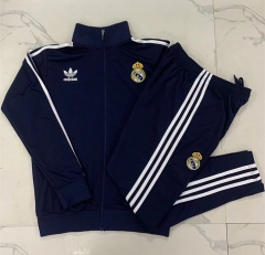 2024-2025 Real Madrid Royal Blue Thailand Soccer Jacket Uniform-815
