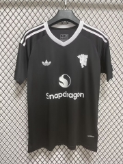 (S-4XL)2024-2025 Manchester United Goalkeeper Black Thailand Soccer Jersey AAA-7209