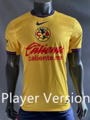 (S-3XL) Player Version 2024-2025 Club America Home Yellow Thailand Soccer Jersey AAA-518