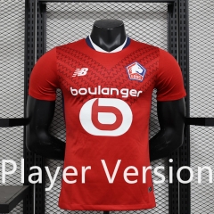 Player Version 2024-2025 Lille Home Red Thailand Soccer Jersey AAA-888
