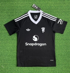 (S-4XL)2024-2025 Manchester United Goalkeeper Black Thailand Soccer Jersey AAA-403