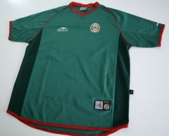 Retro Version 2002  Mexico Home Green Thailand Soccer Jersey AAA-6895