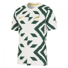 24 South Africa Away White  Thailand Rugby Jersey
