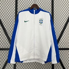 (S-3XL) 2024-2025 Brazil White Thailand Trench Coats-0255