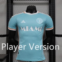 Player Version 2024-2025 Inter Miami CF 2nd Away Light Blue Thailand Soccer Jersey AAA-888