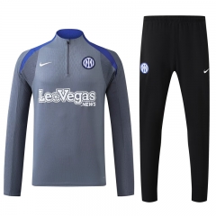 2024-25 Inter Milan Light Grey Thailand Tracksuit -4627