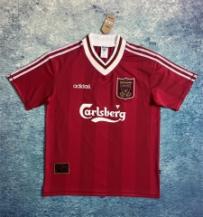 Retro Version 1995-96 Liverpool Home Red Thailand Soccer Jersey AAA-c1046