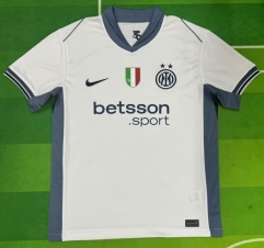 Champions League Final  (S-4XL) 2024-2025 Inter Milan Away White Thailand Soccer Jersey AAA-7810