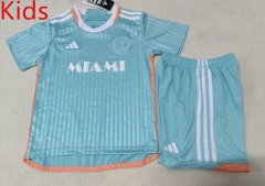 2024-2025 Inter Miami CF 2nd Away Green Kids/Youth Soccer Uniform-507