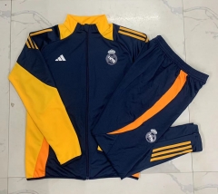 2024-2025 Real Madrid Royal Blue Thailand Soccer Jacket Uniform-815
