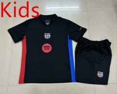 2024-2025 Barcelona Away Black Kid/Youth Soccer Uniform-709