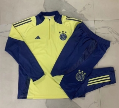 2024-25 Ajax  Light  Yellow Thailand Soccer Tracksuit -815