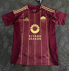 (S-4XL) 2024-2025 Roma Home Red Thailand Soccer Jersey AAA-3348