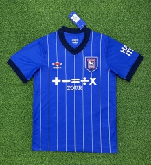 (s-4xl)2024-2025 Ipswich Town Home Blue Thailand Soccer Jersey AAA-403