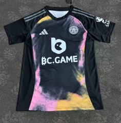 (S-4XL) 2024-2025 Leicester City Away Black Thailand Soccer Jersey AAA-3348
