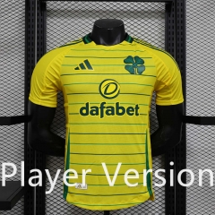 Player version  2024-25 Celtic Yellow Thailand Soccer Jersey AAA-888