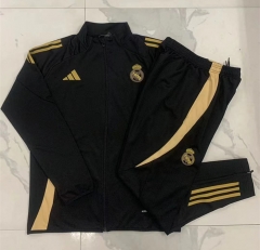 2024-2025 Real Madrid Black Thailand Soccer Jacket Uniform-815