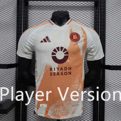 Player Version 2024-2025 Roma Away White Thailand Soccer Jersey AAA-888