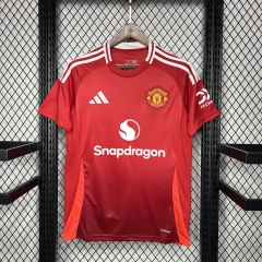 （s-4xl）24-25 Manchester United Home Red Soccer Jersey AAA