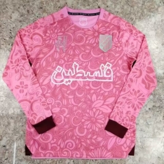 （s-4xl）2024-25 Palestine  Pink LS Thailand Soccer Jersey AAA-7148