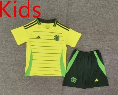 2024-2025 Celtic Away Yellow Kids/Youth Soccer Unifrom-2353