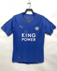 15-16 Leicester City Home Blue Thailand Soccer Jersey AAA-811