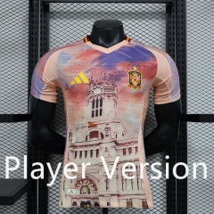 Player Version 2024-25 Special Version Spain Pink Thailand Soccer Jersey AAA-888