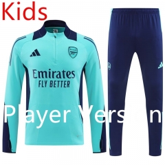 Player version 2024-25  Arsenal Blue Kids/Youth Soccer Tracksuit-4627
