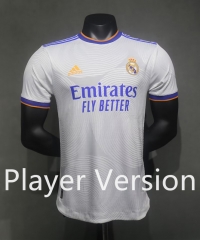 (S-3XL) Player Version 2021-2022 Retro Version Real Madrid Home White Thailand Soccer Jersey AAA-518