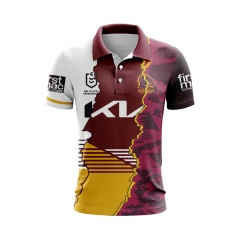 24-25 Mustang White Red  Thailand Rugby Shirt