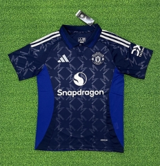 （s-5xl）2024-25 Manchester United Away Royal Blue Thailand Soccer Jersey AAA-403