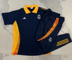 2024-2025 Real Madrid Blue Thailand Polo Uniform-815